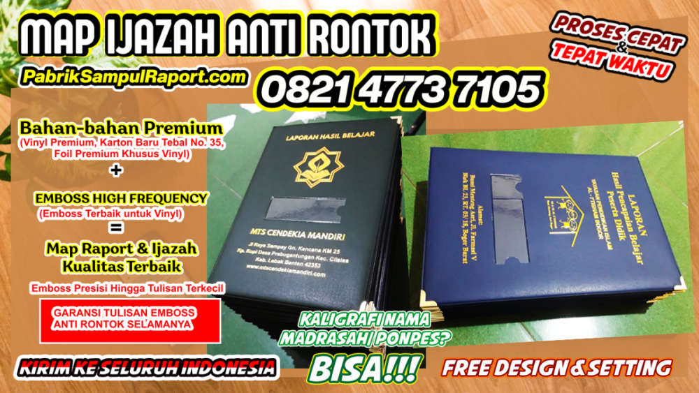 0821-4773-7105 Harga Sampul Ijazah Plastik Map Raport di Mesuji.PNG