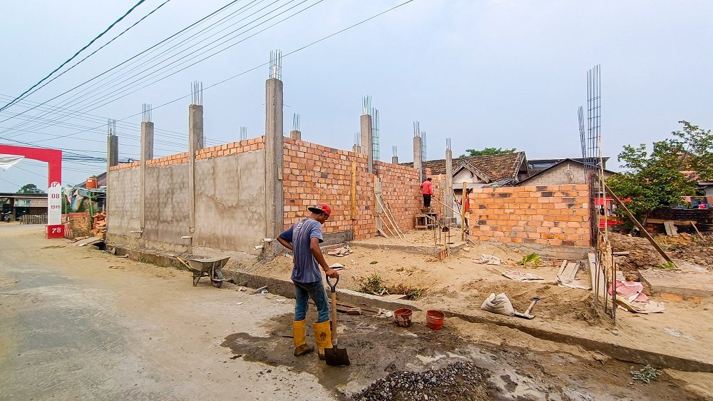 Dijual Rumah Palembang - 5 Unit Townhouse Baru Sako Borang Palembang Dekat Pasar Perumnas Sako, RS Charitas Hospital, Indogrosir Palembang