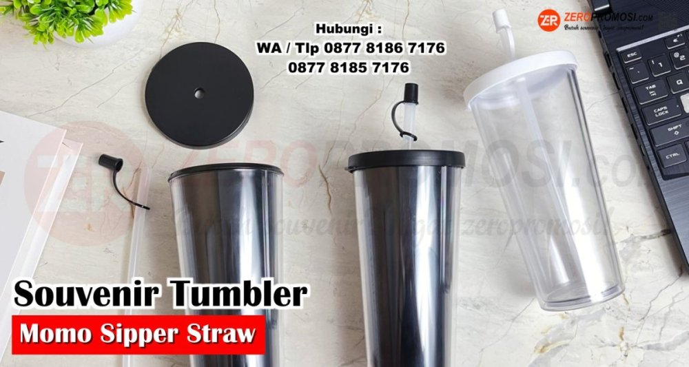 Souvenir Momo Sipper Travel Tumbler + Sedotan.jpg
