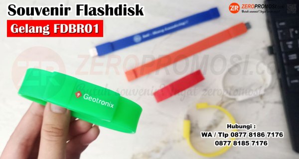 Jual Souvenir Usb Drive Unik Flashdisk Rubber FDBR01 Model Gelang.jpg