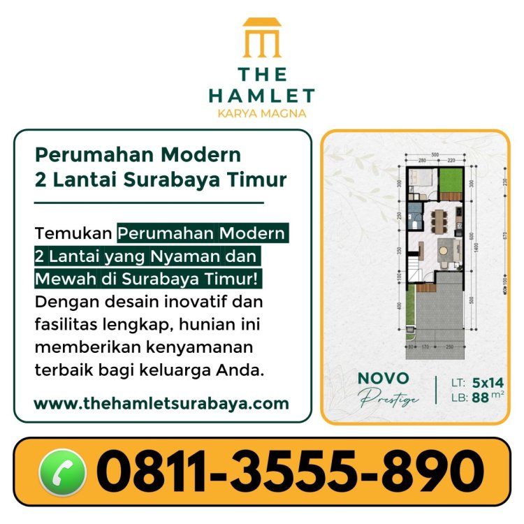 Rumah Elit Minimalis Modern 2 Lantai Gratis Kanopi - The Hamlet.JPG