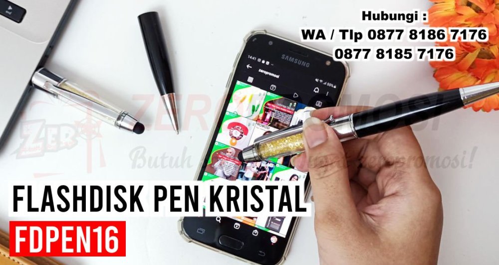 Souvenir Flashdisk pen KRISTAL  Flashdisk Pulpen Art FDPEN16.jpg