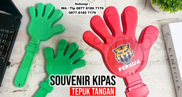 Souvenir kipas tepuk tangan - Hand Clapper custom logo.jpg