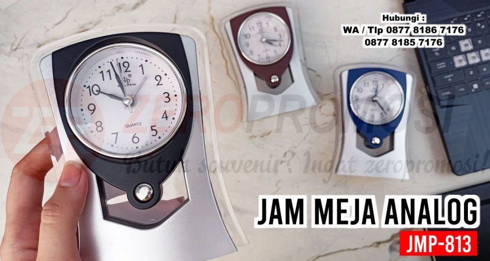 Jual Souvenir Jam Meja Kantor Murah Kode JMP-813 Custom logo.jpg