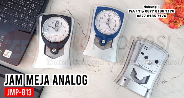 Jual Souvenir Jam Meja Kantor Murah Kode JMP-813 Custom logo 1.jpg