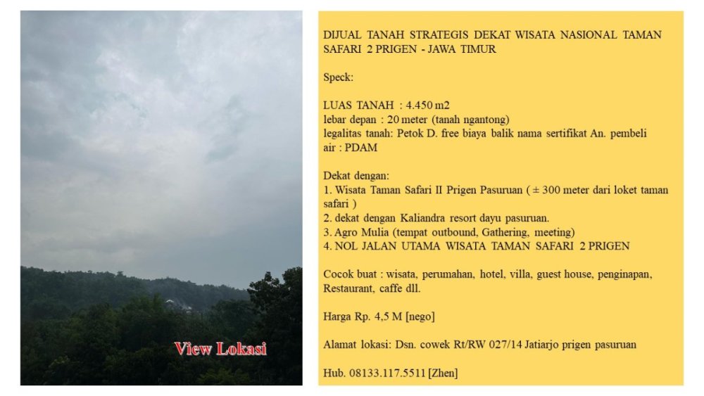 dijual tanah dekat taman safari 2 prigen.JPG