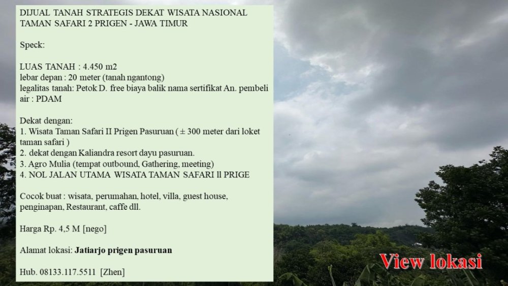 Dijual tanah nol jalan raya.JPG