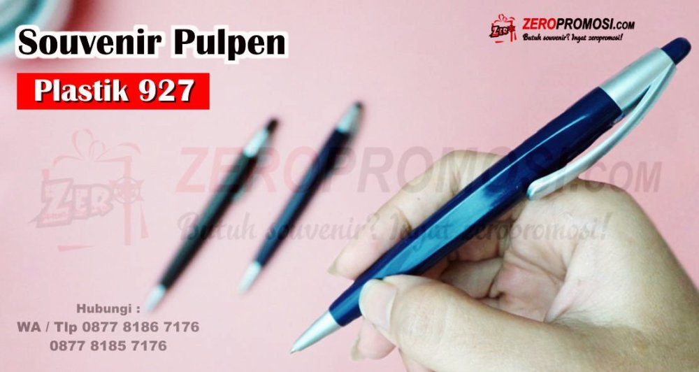 Souvenir Pulpen Plastik Pen 927 Custom Promosi.jpg