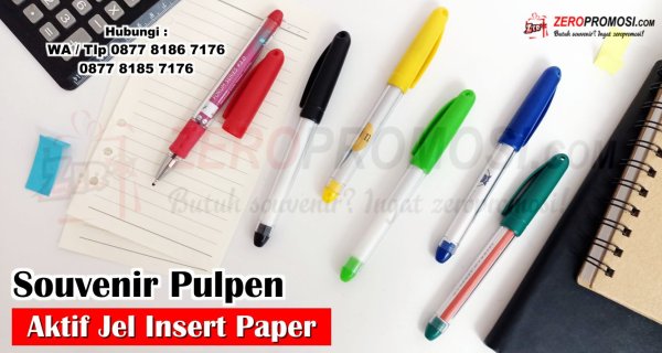 Souvenir Pen Aktif Gel Ink Insert Paper Custom Full Color.jpg