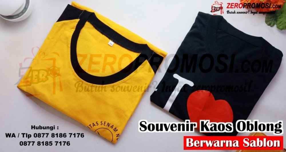 Produksi Kaos Oblong Berwarna Custom Sablon Murah Untuk Souvenir.jpg