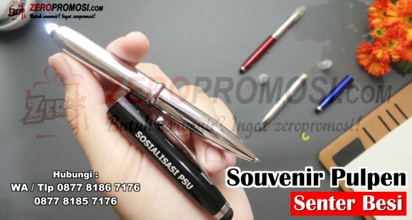Jual Souvenir Eksklusif Pen Senter Besi Custom Cetak Logo Murah.jpg
