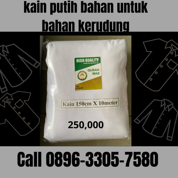 Jual Kain Putih Bahan Untuk Bahan Kerudung Siap Kirim Bandung, Call 0896-3305-7580 Diskon.jpg
