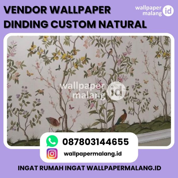 VENDOR WALLPAPER DINDING CUSTOM NATURAL