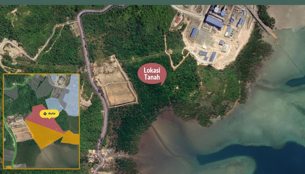 Tanah 10 Hektar di Pinggir Laut, Lokasi Ideal untuk Galangan Kapal, Tambak & Pabrik