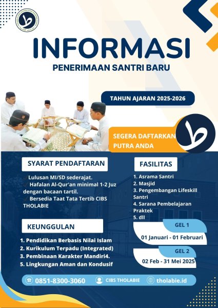 BEASISWA Santri Baru THOLABIE CIBS. 08551-8300-3060, SURABAYA.jpg