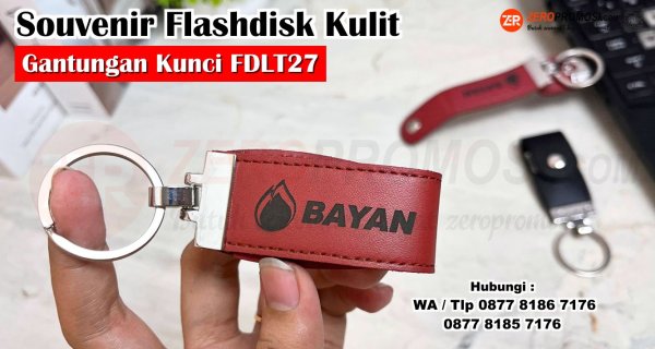 Jual Souvenir Flashdisk Kulit Gantungan Kunci FDLT27.jpg