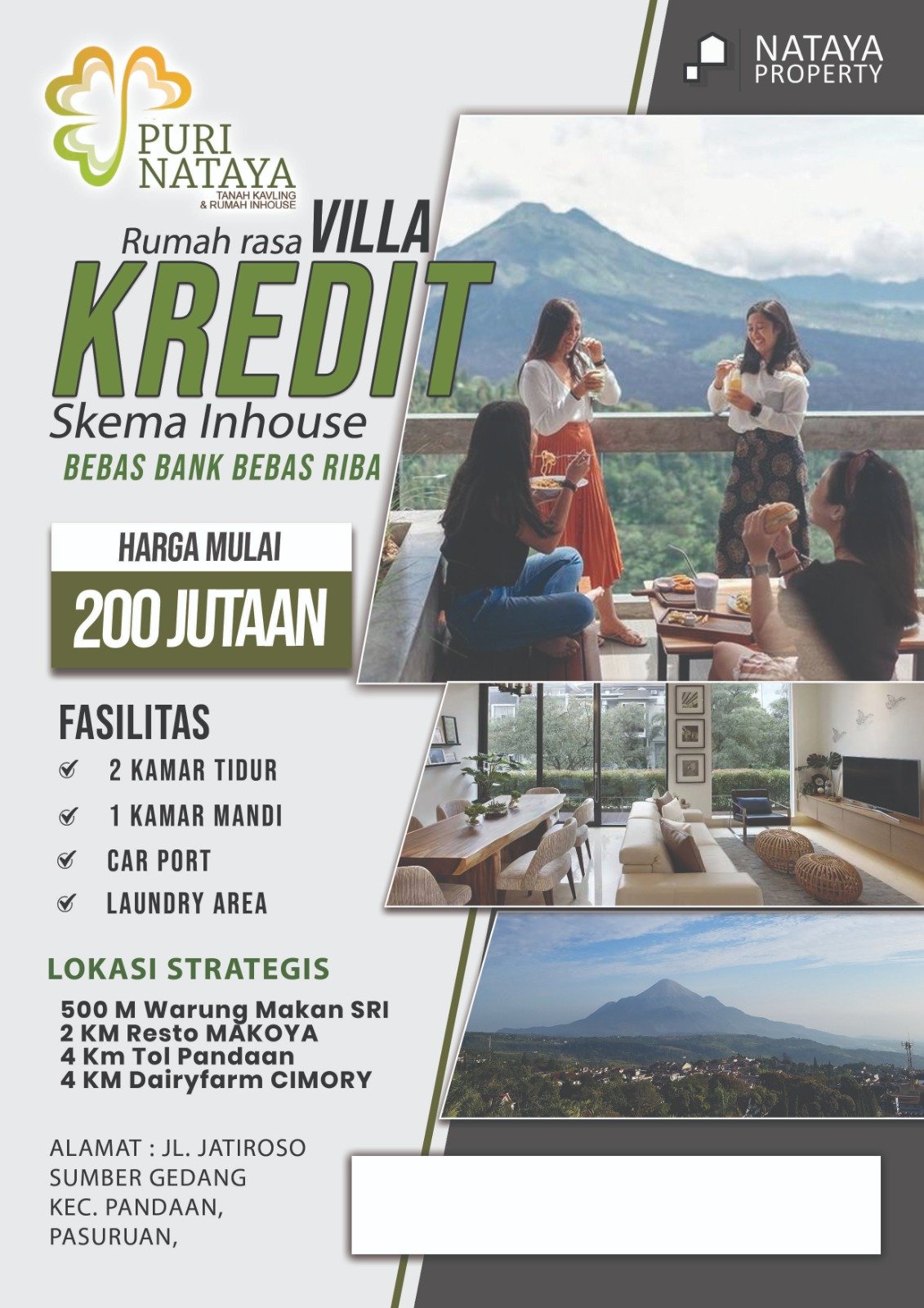 Rumah Halal Tanpa Riba, Cicilan Langsung ke Developer!