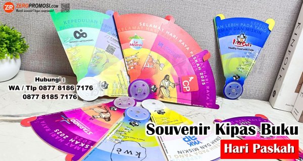 Souvenir Paskah Kipas Buku PVC Custom Design Hari Paskah.jpg