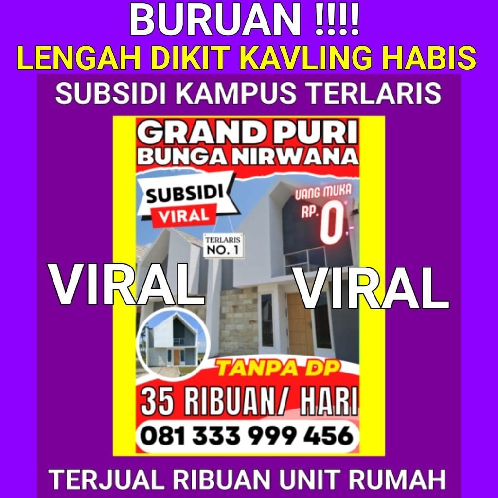 Rumah Jember Subsidi Terlaris Viral Grand Puri Bunga Nirwana Kampus Dan Royal City Icon Pusat Kota