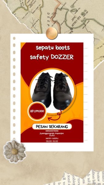 Termurah Safety Shoes Pendek Makassar  WA 081945575656