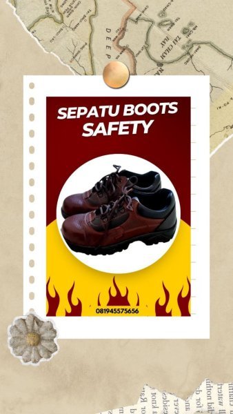 Terlaris Sepatu Boot Safety Makassar  WA 081945575656