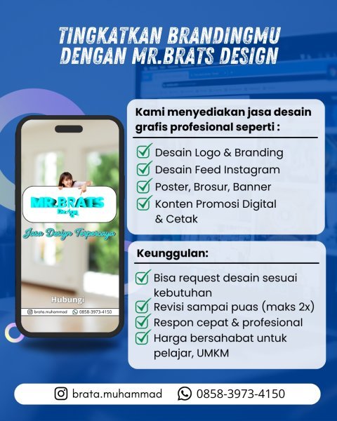 Proffesional, WA 0858-3973-4150 Mr. BratsDesign Jasa Desain Terpercaya Kota Tangerang Selatan