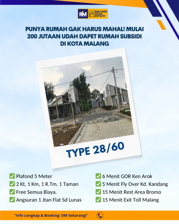 Jual Rumah Strategis Kota Malang, Siap Huni Cepat, WA 0812-5229-7830