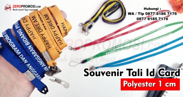 Souvenir Tali Id Card Lanyard Polyester Ukuran 1 cm Custom.jpg