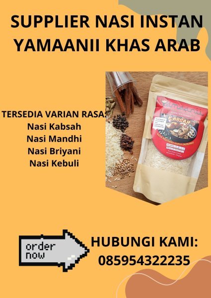 Bumbu Nasi Kabsah Instan, Rasa Tetap Asli Khas Arab