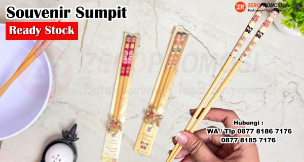 Souvenir Sumpit Kayu Custom Nama Ready Stock - Wooden Chopsticks.jpg