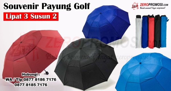 Produsen Souvenir Payung Promosi Jumbo Golf Lipat 3 Susun 2.jpg