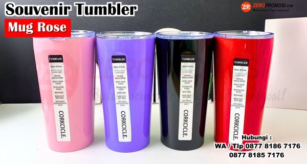 Souvenir Tumbler Stainless Steel Mug Rose 475ml Custom Logo.jpg