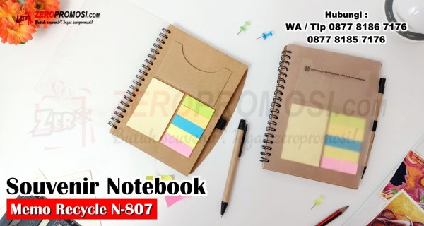 Souvenir Buku Memo Recycle N-807 Lengkap Bisa Custom.jpg