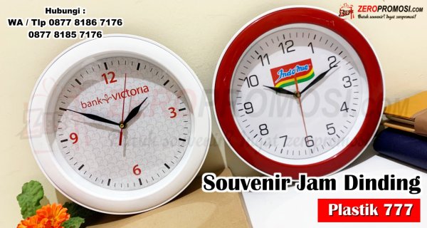Souvenir Jam Dinding Promosi Plastik Mewah Tipe 777 Custom.jpg