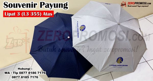 Jual Souvenir Payung Lipat 3 Promosi Kode L3 355 Dengan Lapis Silver.jpg