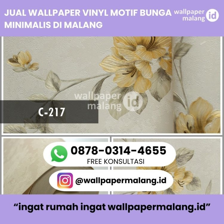 JUAL WALLPAPER VINYL MOTIF BUNGA MINIMALIS DI MALANG .jpg