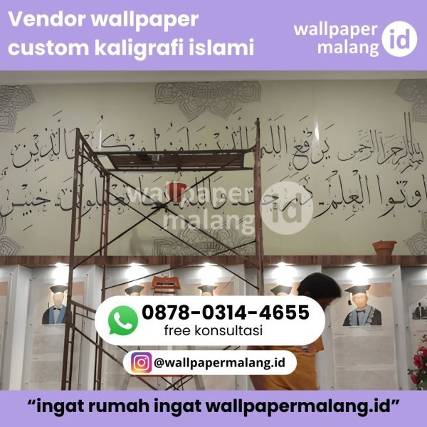 VENDOR WALLPAPER CUSTOM KALIGRAFI ISLAMI
