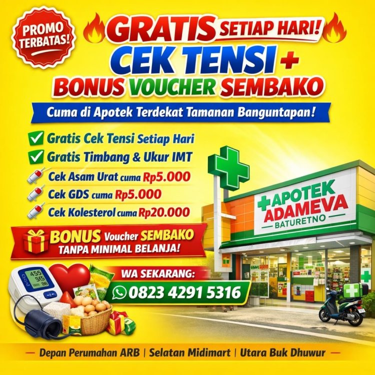 Apotek Terdekat Di Tamanan Banguntapan Melayani Cek Tensi Gratis Setiap Hari.jpg