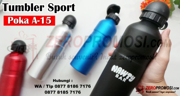 Souvenir Tumbler Alumunium Bottle Sport Poka A-15 Bisa Cetak Logo.jpg