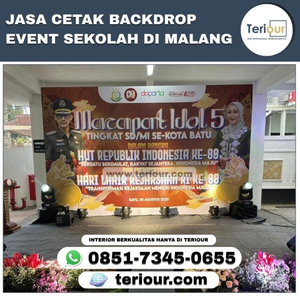 JASA PEMBUATAN BACKDROP EVENT SEKOLAH DI MALANG
