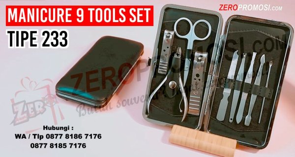 Jual Souvenir Manicure Set - Manicure 9 Tools Set tipe 233.jpg