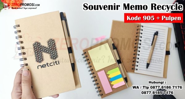 Souvenir Memo Promosi Recycle Kode 905 Cetak Logo Branding.jpg