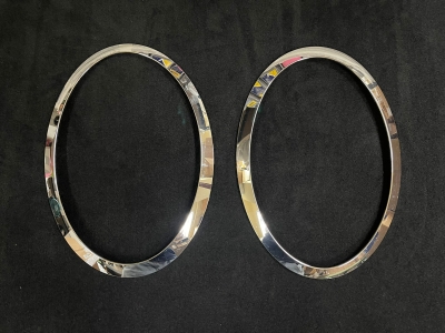 車身組件,F55 F56 F57,MINI F55 F56 F57 頭燈電鍍框 HEADLIGHT CHROME TRIM RING,7300632 7300631