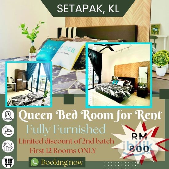 Middle Room at PV9 Residence, Setapak. Direct walk to LRT Station
