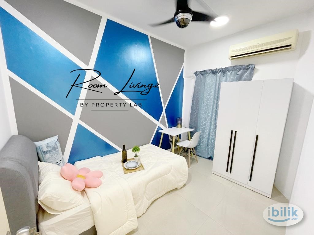 Fully furnished single partition with air conditioner room for rent