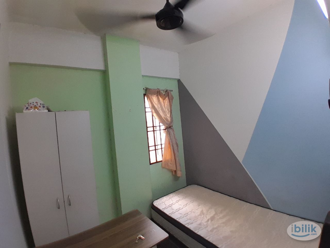Image 5 of [Pelangi Apartment] Mixed Gender Unit👩Single Room with Fans & Window Near IPC, The Curve, Ikea, One Utama, MRT Mutiara Damansara - Room rental in 