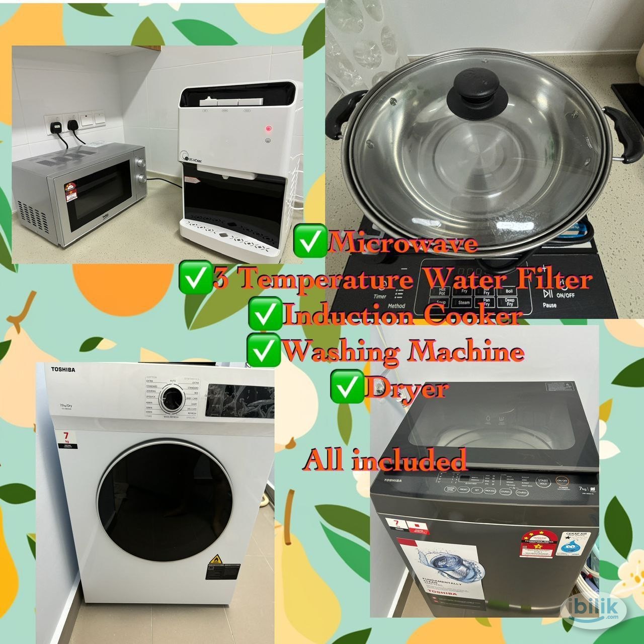 Image 2 of [Verando Residence] All Chinese Unit Medium Room with Balcony Rent with Bed, Mattress, Aircond, Wardrobe, Table & Chair Near Bandar Sunway - Room rental in 