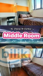 Room Rental in Malaysia - (华人)🚶🏻‍♀️Cheras MRT Middle Room at Mvertica KL Cheras, Kuala Lumpur (10mins to MRT Maluri)