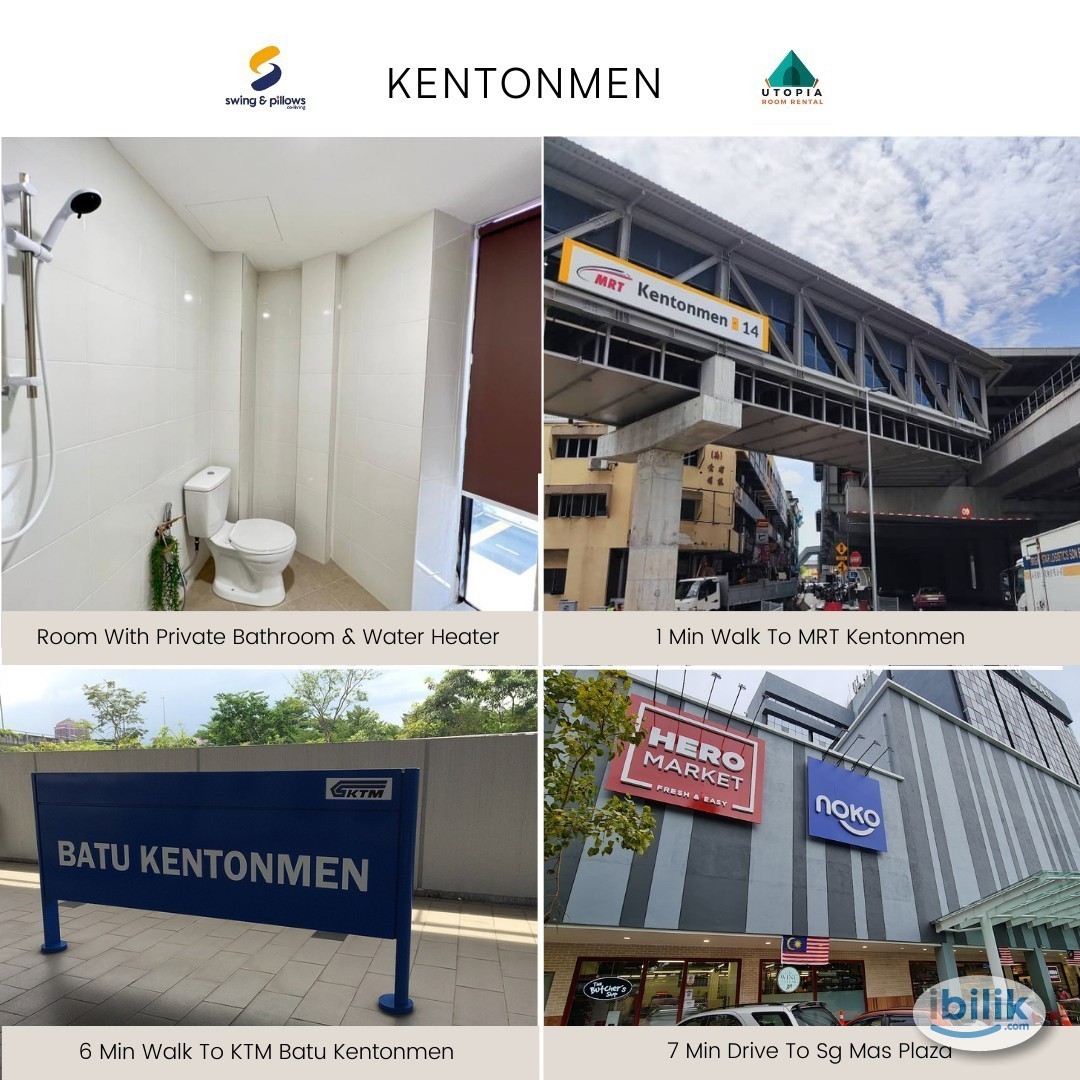 Image 3 of 🤩Master Room with Private Bathroom at Jalan Ipoh, ▶️ 8min to MRT Kentonmen Station - Room rental in 
