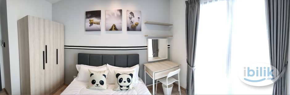Image 2 of ✨MASTER ROOM at Emporis, 5mins walk to EmHub, Doorstep to Jaya Grocer/Ninso/Coffee shop/Mamak/Cafe, 8mins to Sunway Nexis/Giza/Medical Centre - Room rental in 